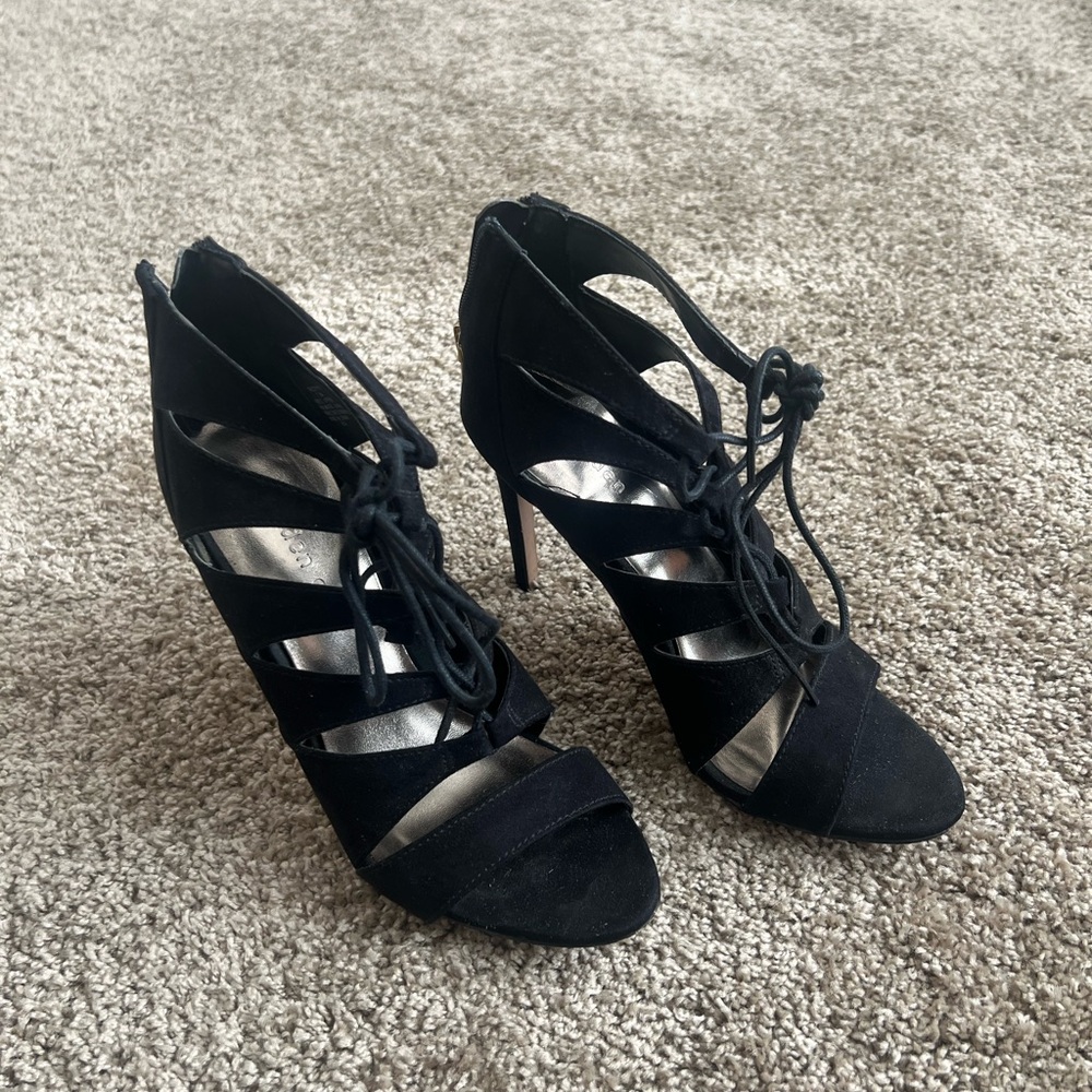 Madden Girl Raceyyy lace up high heels